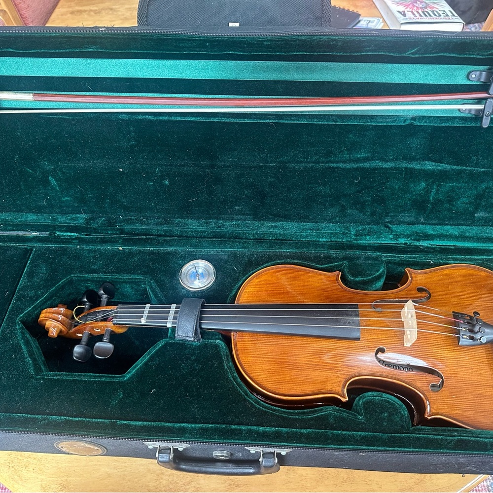 Elegant Brown Violin with Case